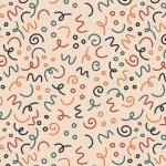 Lignes courbes — curly lines pattern
